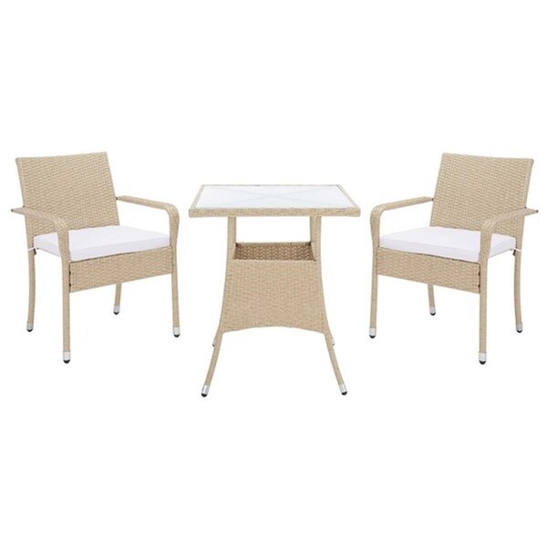 Safavieh Laban Bistro Set, Beige & White PAT7718B